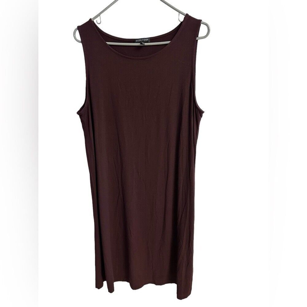 Eileen Fisher Stretch Organic‎ Cotton Dress sz L